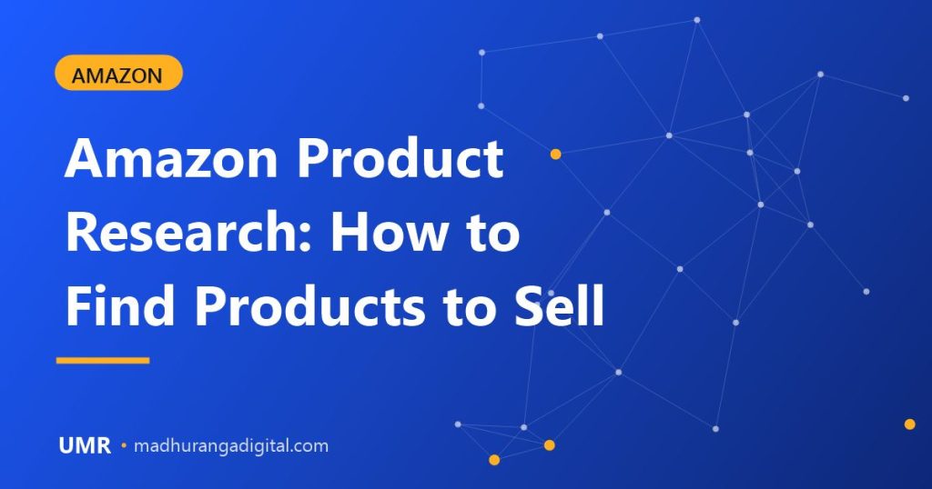 Seller doing Amazon product research on a laptop with product samples on the desk